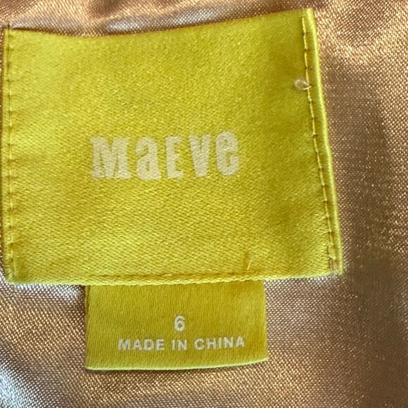 Anthropologie Maeve Polka Dot Cutout Fit & Flare Dress Women’s Size 6 - Picture 4 of 8